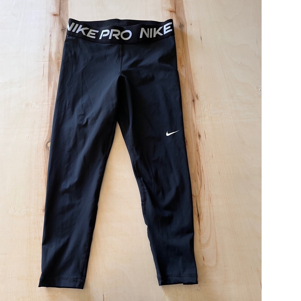 Nike Pro Dri-FIT Womens Black Cropped Leggings CZ9803-013 M